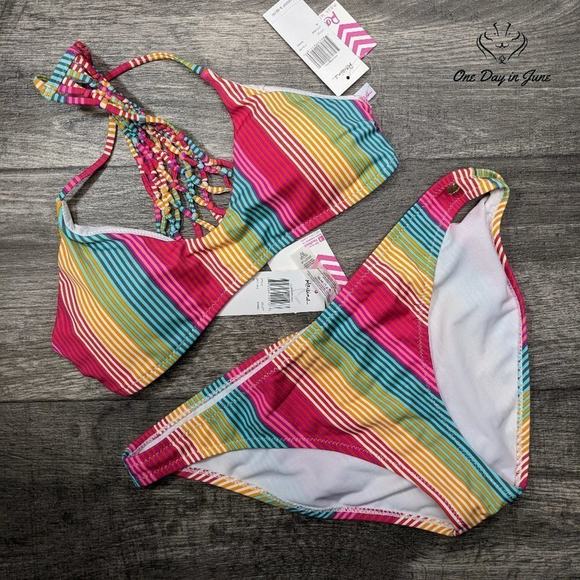 Raisins Braided Racerback Bikini Swimsuit Size XL - Picture 1 of 2